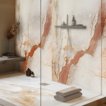 Santa Rosa Marble (Matt) 1000mm x 2400mm x 10mm Santa Rosa Marble (Matt) 1000mm x 2400mm x 10mm