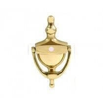 Brass Victorian Urn Door Knocker + Door Viewer 6 Inch